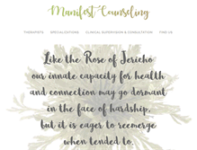 Tablet Screenshot of manifestcounseling.com